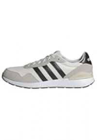 adidas Men/'s Run 60s 4.0 Shoes, Core White/Core Black/Off White, 9 UK