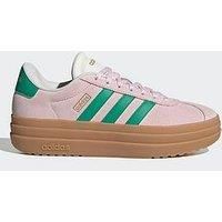 adidas Women/'s VL Bold Shoes, Clear Pink/Court Green/core White, 7 UK
