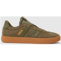 adidas Men/'s VL Court 3.0 Shoes, Olive strata/Olive strata/Gold met, 7 UK