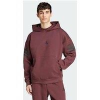 Adidas Future Icons 3-Stripes Hoodie - Dark Red