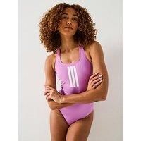 adidas Womens Mid Swimsuit Purple/White 16