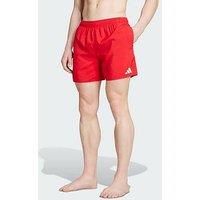 adidas Men/'s Swim Shorts 5 INCH, Better Scarlet/White, S