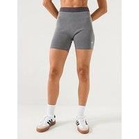Adidas Originals Women'S Ribbed Shorts - Dark Grey