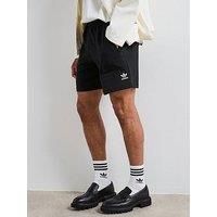 Adidas Originals Men'S Essentials Trefoil Waffle Shorts - Black
