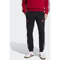 Liverpool Fc Adidas Pants Trousers Suit DNA 3-Stripes Black Gauze Cotton