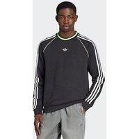 Adidas Originals Men'S Three Stripe Crew - Black