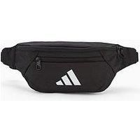 adidas Unisex Essentials Waist Bag, Black/White, One Size