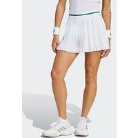 Adidas Womens Tennis Pro Pleat Skirt - White