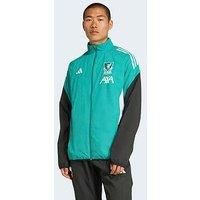 Liverpool Fc Adidas Jacket Coat Green Woven 2025 26 Presentation UEFA