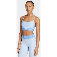 Adidas Womens Training Hyperglam Rib Bralette - Blue