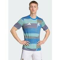 Real Madrid adidas Football Icon T-Shirt Men's Blue