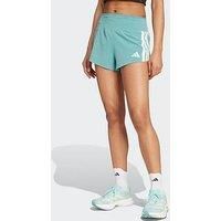 Adidas Womens Running Adizero Gel 4Inch Shorts - Green