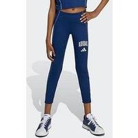 Adidas Girls Junior Training Optime Collegiate Tights - Blue