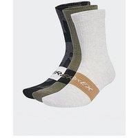 adidas Unisex TERREX MULTI 3 PACK SOCK, Black/Olive Strata/White, 4.5-6