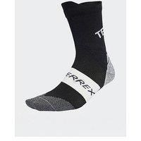 adidas Unisex Terrex Xperior CLIMACOOL Trail Crew Socks, Black, 6.5-8