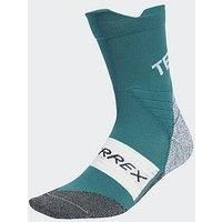 adidas Unisex Terrex Xperior CLIMACOOL Trail Crew Socks, Preloved Teal, 6.5-8