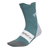 adidas Unisex Terrex Xperior CLIMACOOL Trail Crew Socks, Preloved Teal, 4.5-6