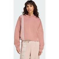 Adidas Originals Off Placed 3-Stripes Hoodie