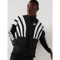 adidas Adizero Archive Mens Running Jacket Black Hooded Run Lightweight