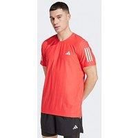 adidas Men/'s Own The Run Tee, semi Lucid red, XXL