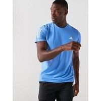 adidas Men/'s Own The Run Tee, Blue Fusion, L