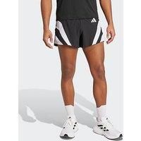 Adidas Mens Running Adizero 5 Inch Shorts - Black