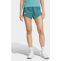 Adidas Womens Running Adizero Shorts - Green