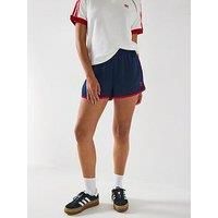 Adidas Originals Women'S Adicolor 3 Stripe Sprinter Shorts - Blue