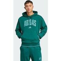 adidas Collegiate Hoodie, Cotton, Green