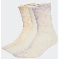 Adidas Originals Women'S Tie Dye Crew Socks 3 Pack - Multi