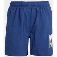 Adidas Boy'S Swim Shorts - Blue/White
