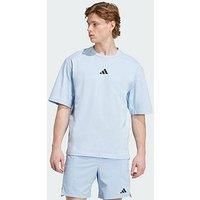 adidas Power Oversize T-Shirt, Cotton, Blue