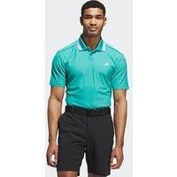 Adidas Mens Golf Ultimate365 Tour Twistknit Pique Polo Shirt - Green