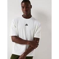 adidas Power Oversize T-Shirt, Cotton, White