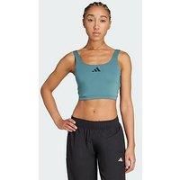 adidas Power Light Support Bra Tank Top, Recycled Polyester, Purple