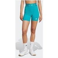 adidas Women/'s Techfit Short Leggings, Pure Teal, S 5 inch