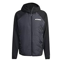 adidas Men/'s Terrex Multi CLIMAWARM Insulated Hybrid Hooded Jacket, Black, S