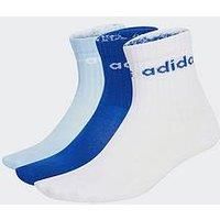 Adidas Sportswear Kids Linear Crew Socks 3 Pack - Blue