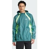 adidas Tech Apparel Windbreaker, Recycled Polyester, Green