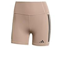 adidas Optime 3-Stripes 1/4 Short Leggings, Recycled Polyester, Brown