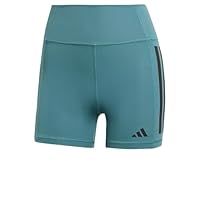 adidas Optime 3-Stripes 1/4 Short Leggings, Recycled Polyester, Green