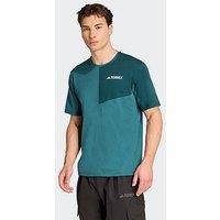 adidas Men/'s Terrex Multi Climacool T-Shirt, Mystery Green, M