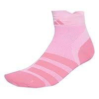adidas Unisex RUNxADIZERO Sock 1PP, White/Lucid Pink/Lucid Pink, 10.5-12.5
