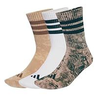 adidas Stonewash Crew Socks 3 Pairs, Cotton, Brown