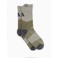 adidas Unisex RUNxBOOST Sock 1PP, Olive Strata/Silver Pebble/Carbon, 8.5-10