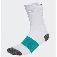 adidas Unisex RUNxBOOST Sock 1PP, white/pure teal, 8.5-10