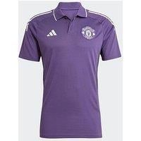adidas Mens Manchester United Polo Shirt Top 2025 2026 Licensed Collared Buttons