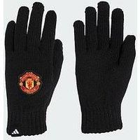Manchester United adidas Football Gloves Men's Black