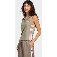 Adidas Originals Womens Soccer Summer Sports V Neck Vest Top - Khaki
