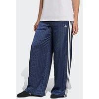 Adidas Originals Womens Soccer Summer Satin Wide Leg Pants - Navy - Blue